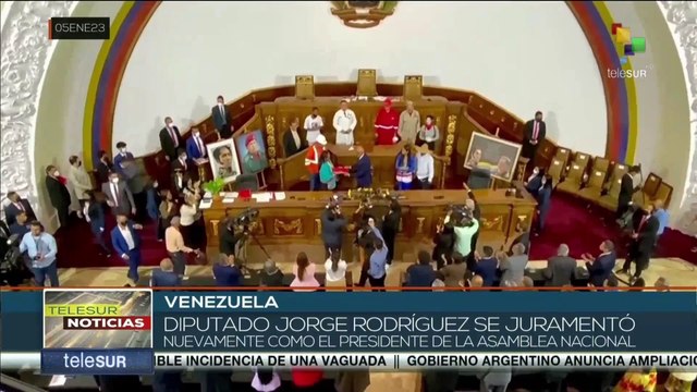 Asamblea Nacional de Venezuela reelige a Jorge Rodríguez como presidente