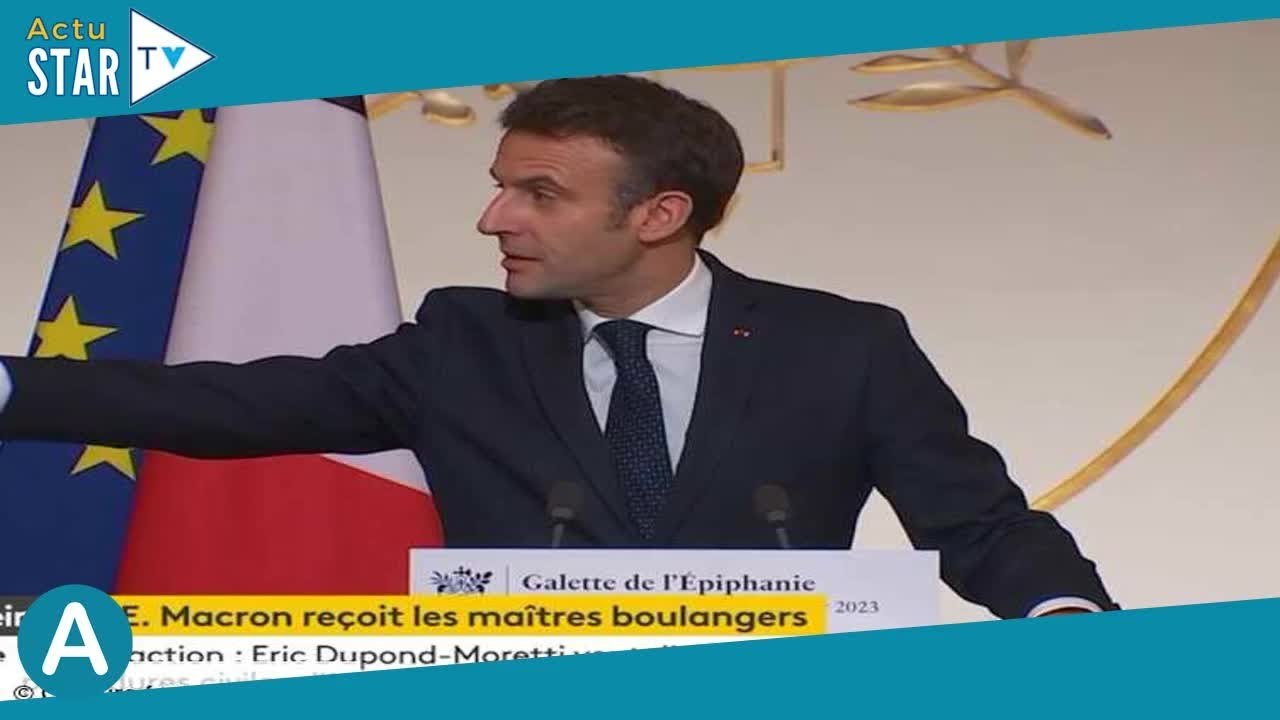 « Vous allez tomber » : Emmanuel Macron interrompt son discours pour aider une femme sur le point de