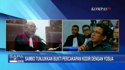 Sambo Tunjukkan Bukti Percakapan Kodir dengan Yosua soal CCTV, Begini Tanggapan Hakim!