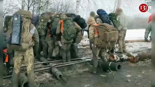 Ukrainian army preparing for battle in snowy and difficult weather conditions