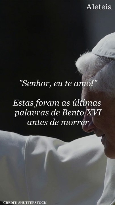"Senhor, eu te amo!"