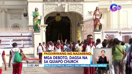 Mga deboto, dagsa na sa Quiapo Church | BT
