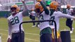 Packers-Lions For Playoffs: Packers Running Back Drills