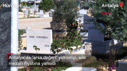 'Arsa değeri' yükselişi, aile mezarı fiyatına yansıdı