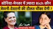 Sonia Gandhi और Maneka Gandhi जेठानी-देवरानी में ज़्यादा Rich कौन ? | Congress | वनइंडिया हिंदी*News