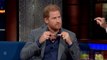 Prince Harry shows Stephen Colbert the necklace Prince William allegedly broke