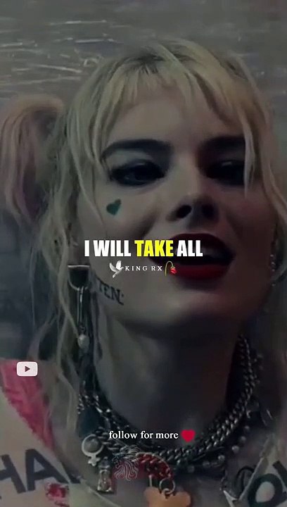 Beta rule female_The pain you gives me#shorts #harleyquinn Attitude #nolieseanpaul #motivation