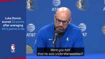 Kidd unaware of potential Doncic illness