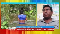 Al menos 22 comunidades de Puerto Villarroel están afectadas por las inundaciones