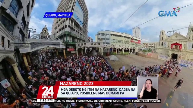 Mga deboto ng itim na Nazareno, dagsa na sa Quiapo; posibleng mas dumami pa | 24 Oras