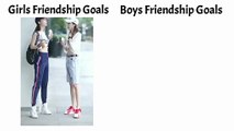 Girls vs Boys Friendship Goals Memes