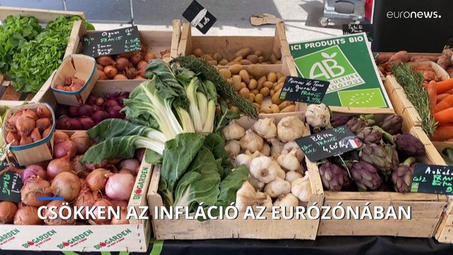 Az eurózónában már egyszámjegyű az infláció az energiaárak csökkenése miatt