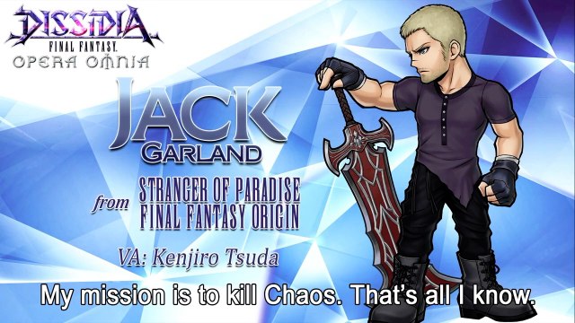 Dissidia Final Fantasy Opera Omnia Official Jack Garland Trailer