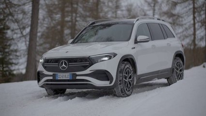 Mercedes protagonista sulle nevi delle Dolomiti