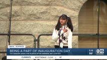 Valley 7th grader says the pledge on Inauguration Day