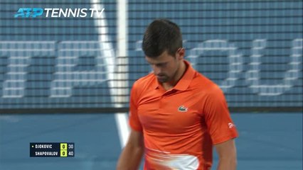 Adélaïde - Djokovic sort Shapovalov et retrouvera Medvedev en demies