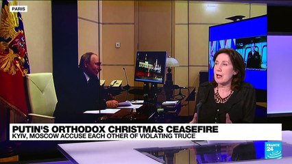 Russian unilateral ceasefire comes into force but fighting continues