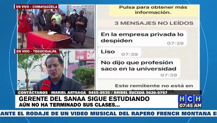 "Pido perdón, contra mí hay una campaña política de descrédito": Gerente del SANAA denunciado por agresiones