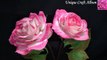 How to make beautiful rose with crepe paper | Crepe paper flower | Unique Craft Album | Crepe paper rose easy