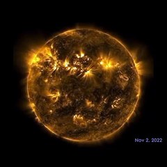 Time for some Sun salutations: Nasa video shows solar activity over 7 days condensed into 23 seconds