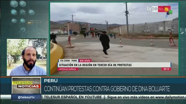teleSUR Noticias 11:30 06-01: Peruanos protestan contra el gobierno