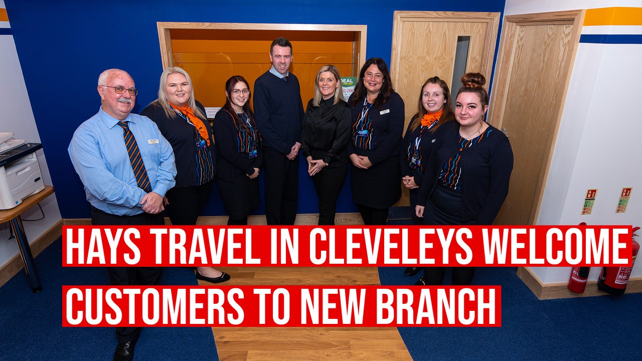 Grand opening of Hays Travel new branch in Cleveleys video Dailymotion
