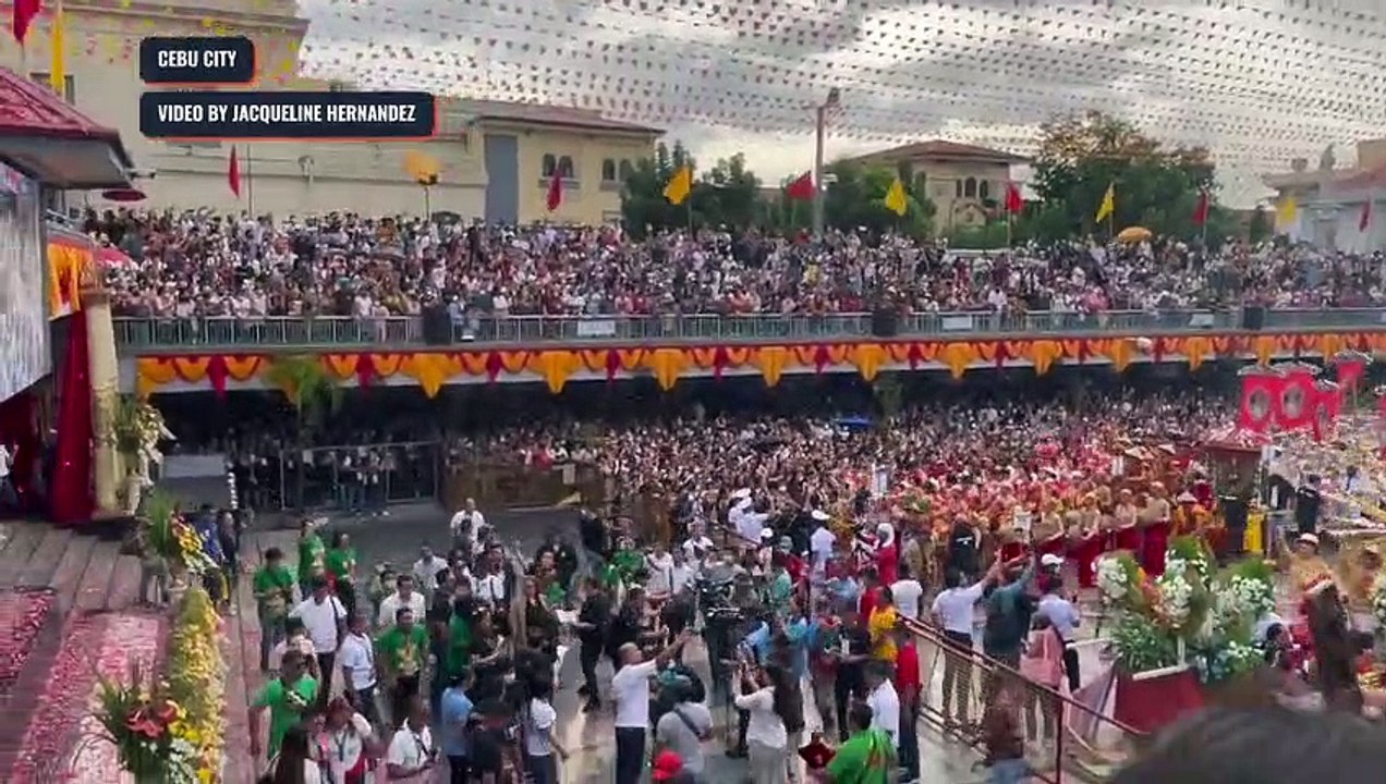Scenes at the 2023 Sinulog Festival opening sal...
