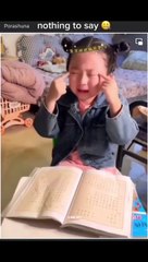 Baby wants to be a intelligent by reading ( must watch) ☑️