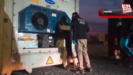 Mersin Limanı'nda 45 kilo kokain ele geçirildi
