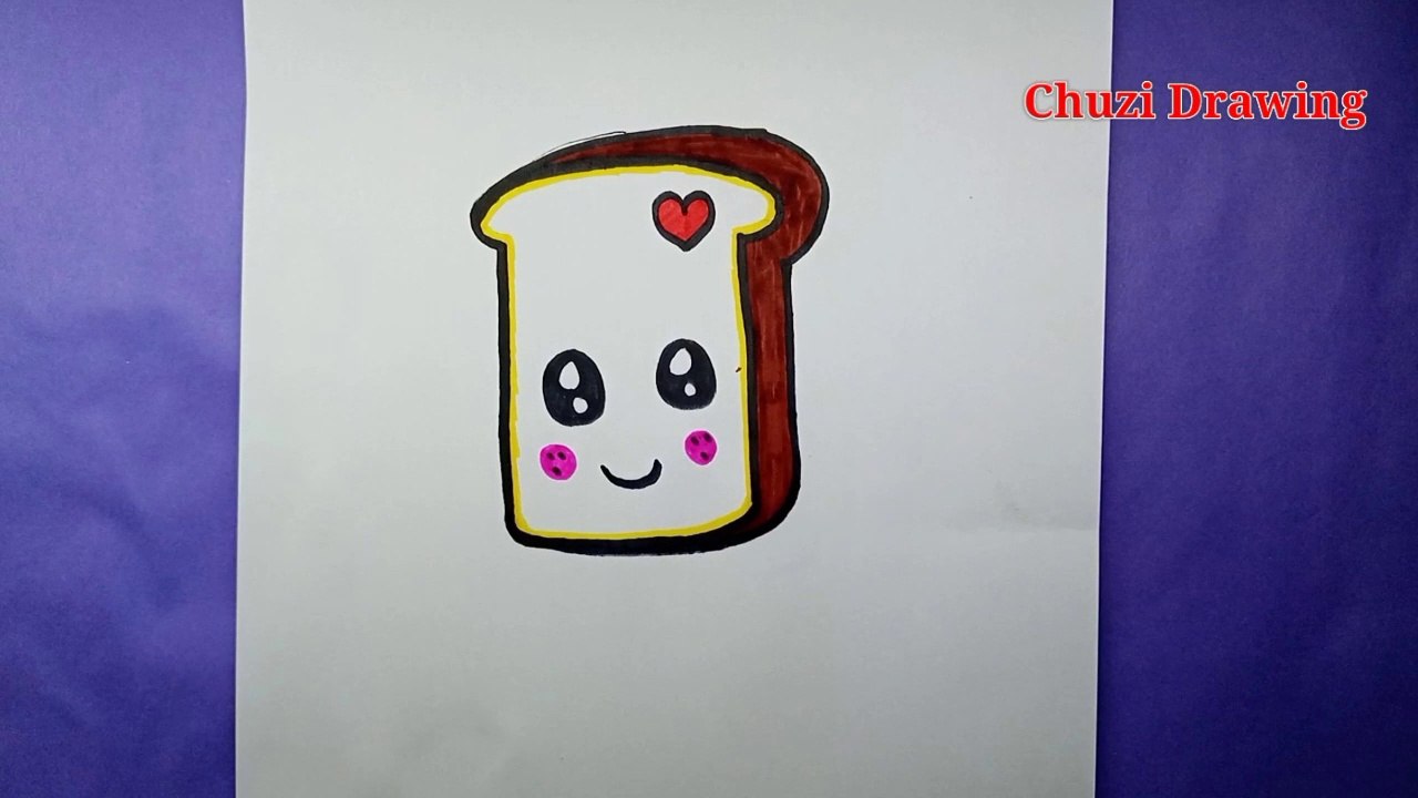 How to Draw a Realistic Bread Slice || Bread Slice Drawing Tutorial for Beginners