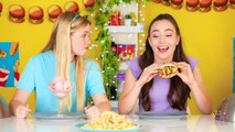 TRY NOT TO EAT Last To STOP Eating Wins! Weird Food Combinations Challenge by 123 GO! FOOD