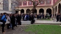 Fransa'da öldürülen Türk öğrenci Akın Genç için okulunda anma töreni düzenlendi