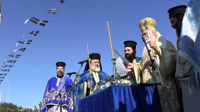 Brave swimmers in Greece and Turkey celebrate Epiphany with icy plunge