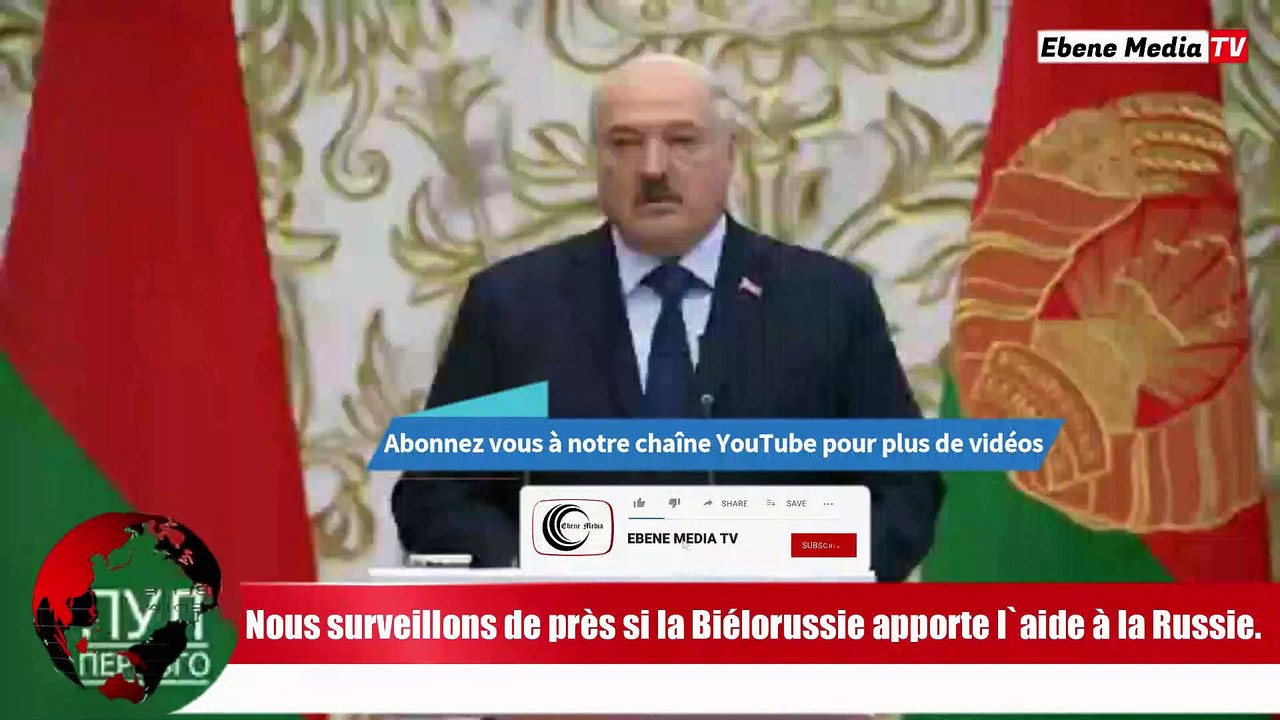 UKRAINE : Arrêtez immédiatement de fournir de l`aide à la RUSSIE.
