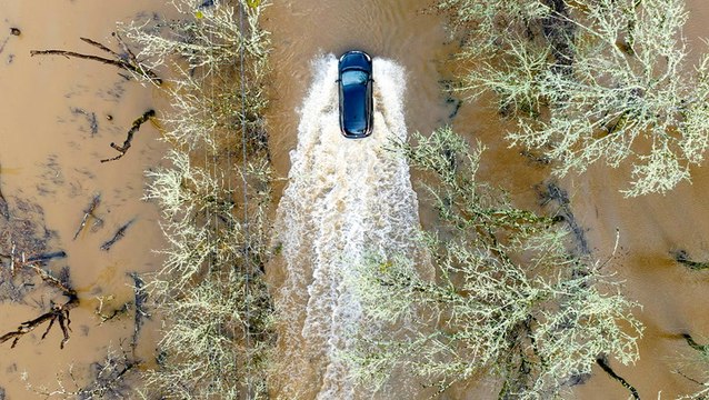 What parts of California look like after a bomb cyclone and severe floods