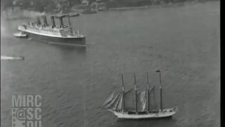 The RMS Aquitania in New York