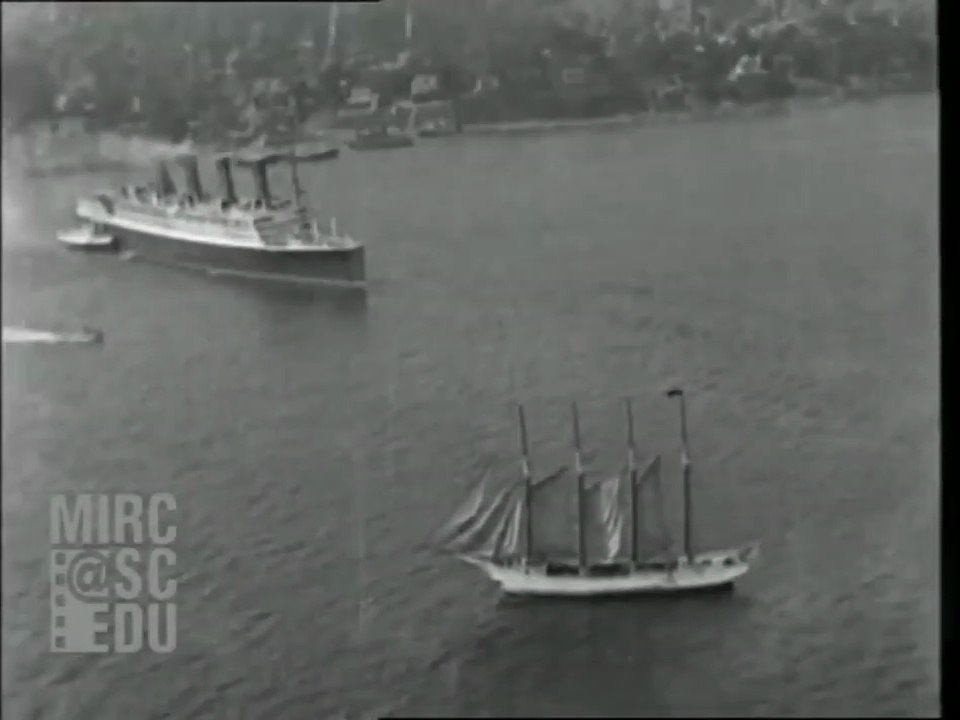 The RMS Aquitania in New York