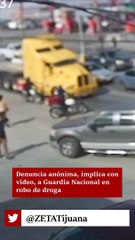 Guardia Nacional y agentes de BC en robo de droga