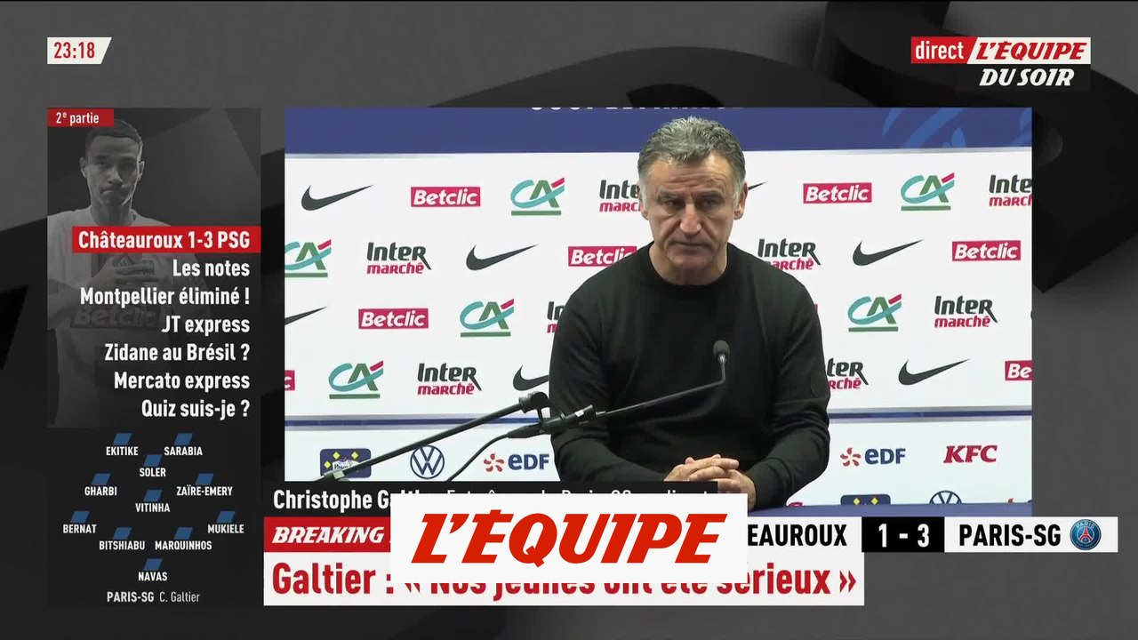 Galtier : « Il a fallu recadrer tout le monde à la pause » - Foot - Coupe - PSG