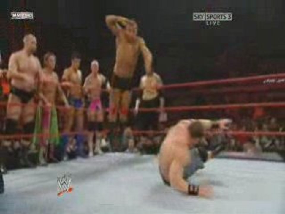 WWE Randy Orton and John Cena vs Raw Roster