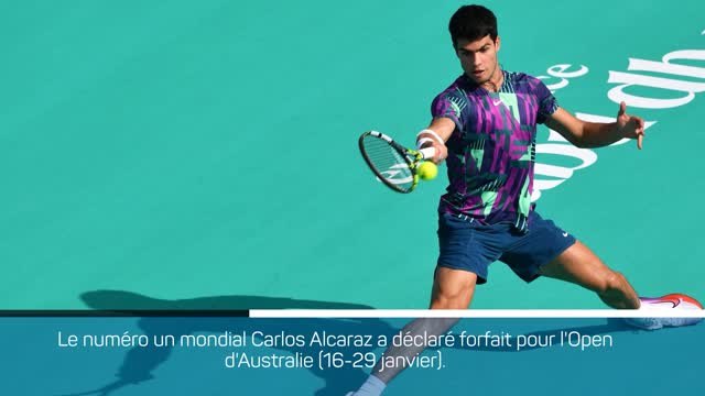 Open d'Australie - Alcaraz forfait !