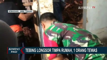 Tertimpa Material Longsor,  Jenazah 1 Warga di Banyumanik Ditemukan Setelah 3 Jam Pencarian