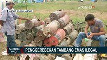 Detik-Detik Penggerebekan Tambang Emas Ilegal di Lampung Selatan, 4 Pelaku Tak Berkutik!