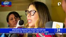 Congresista Rosselli Amuruz presenta proyecto para recortar mandato de titulares del JNE y ONPE