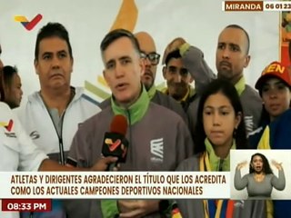 Autoridades del estado Miranda reconocen logros de atletas durante la Misa de Deporte