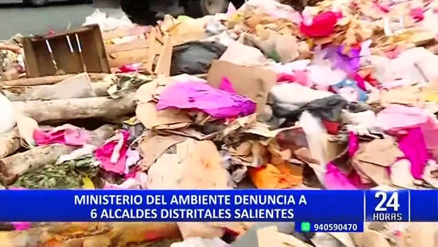 Ministerio del Ambiente denuncia a seis alcaldes distritales salientes por incumplir recojo de basura