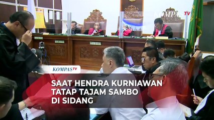 Tatapan Tajam Hendra Kurniawan Pada Sambo saat Ungkap Alasan Perintahkan Amankan CCTV
