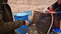 Bringing Kerosene for Daily Usage  Villagers in Iran