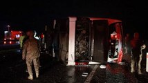 Diyarbakır’da yolcu otobüsü devrildi: 5 kişi öldü, 22 kişi yaralandı