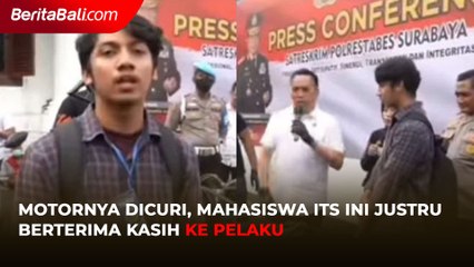 Motornya Dicuri, Mahasiswa ITS Ini Justru Berterima Kasih ke Pelaku